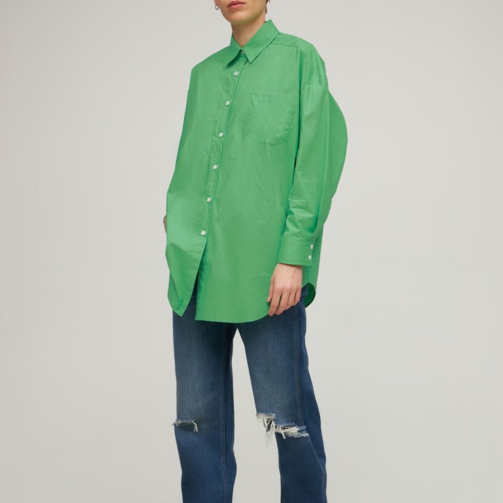 The Frankie shop: melody oversized poplin shirt